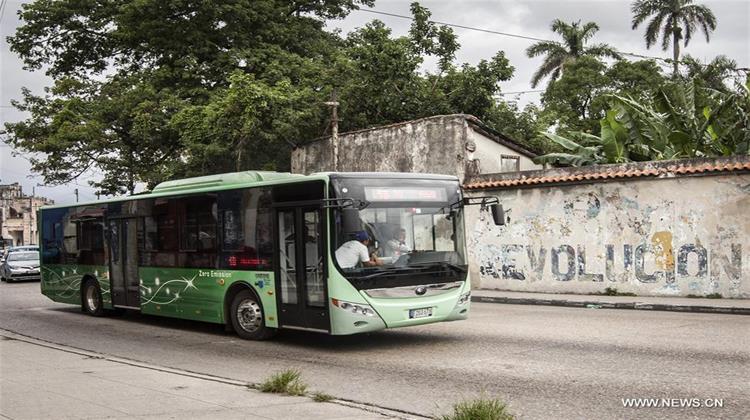 Κούβα: Το Πρώτο Ηλεκτρικό Λεωφορείο Κυκλοφορεί Ηδη στην Αβάνα